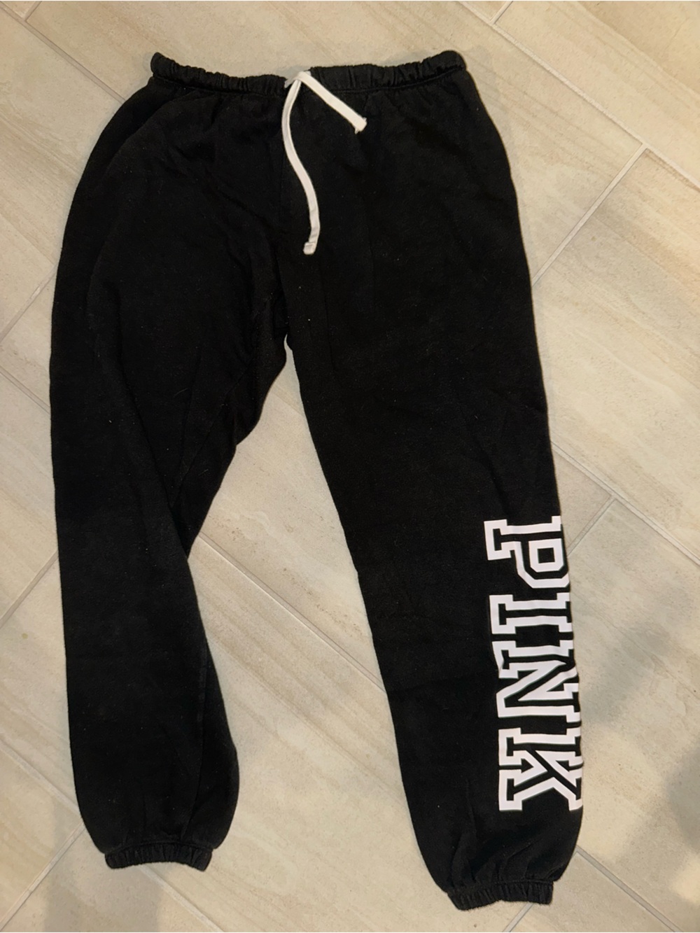 Victoria's Secret PINK Black Jogger Sweatpants